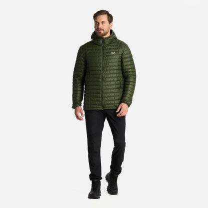 Chaqueta Hombre Peak Down Hoody Jacket Verde Militar