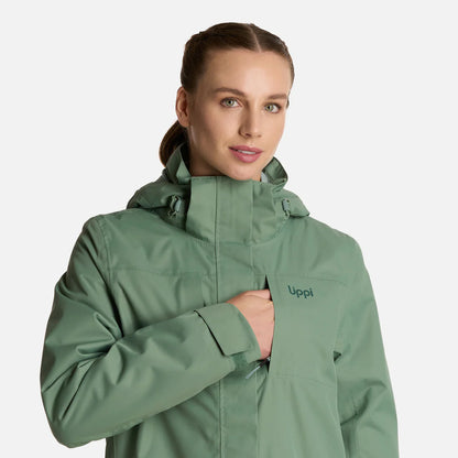 Chaqueta Mujer Tres Cruces Fusion-3 Hoody Jacket Jade Oscuro