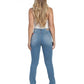 Jeans Mujer Alto Verano 2633 Azul