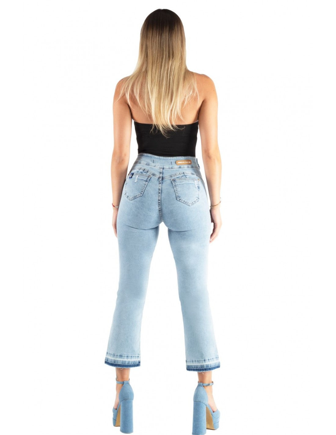 Jeans Mujer Crop Recto 3464 Samantha Celeste