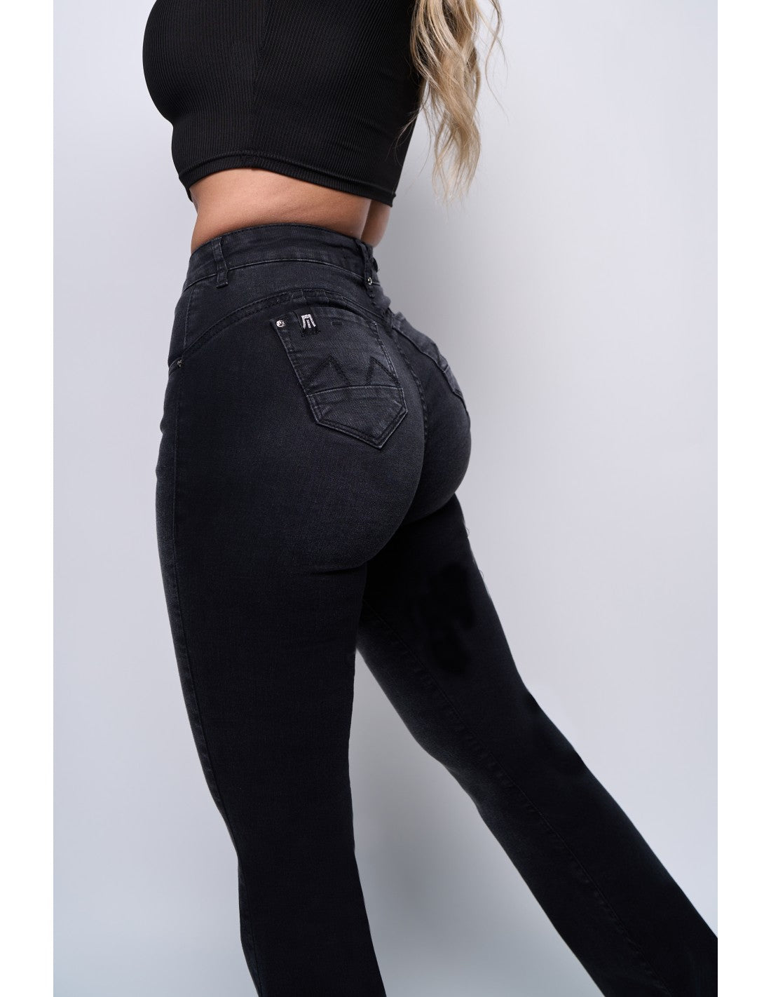 Jeans Mujer Flare Madison 4225 Negro