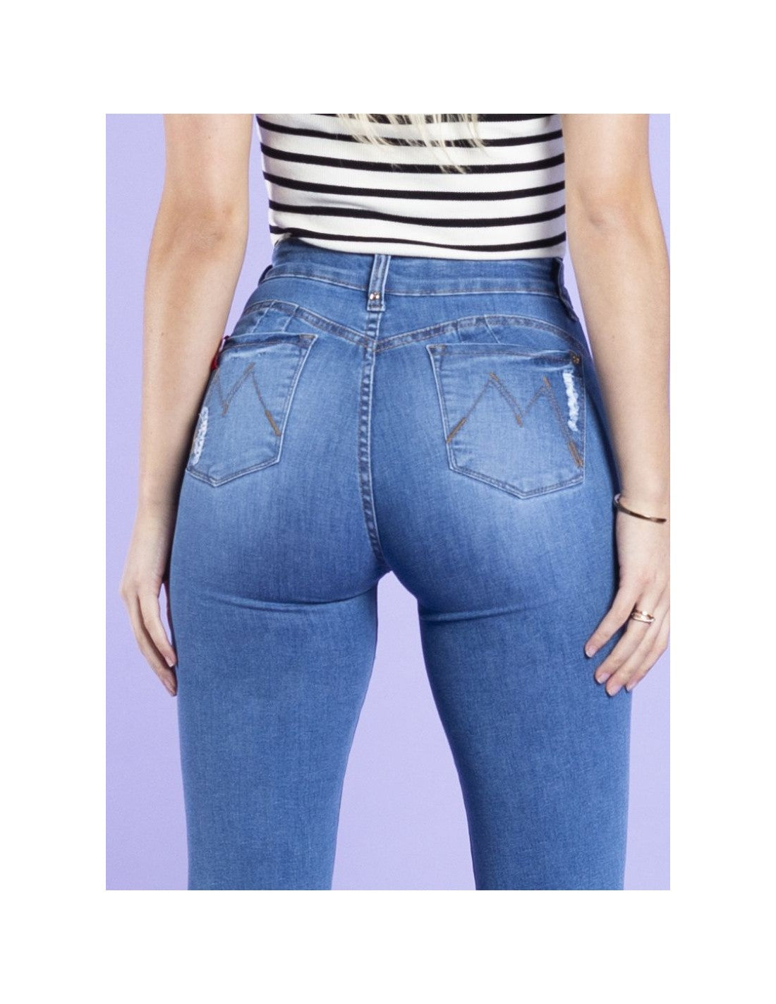 Jeans Mujer Flare 3320 Marcell Azul