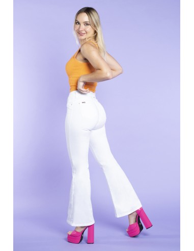 Jeans Mujer Flare 3352 Ruth Blanco