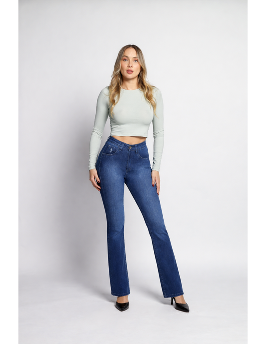 Jeans Mujer Oxford 4205 Azul Clásico