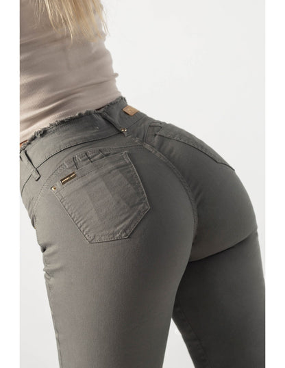 Jeans Mujer Palazzo 3832-09 otoño invierno Verde