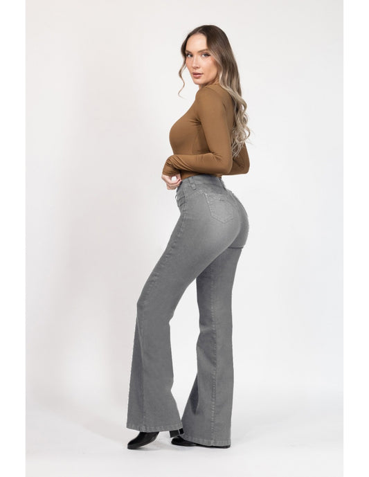 Jeans Mujer Palazzo 3954-02 Gris