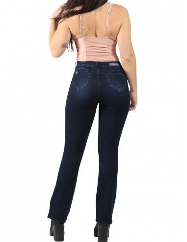 Jeans Mujer Recto 3258 Azul
