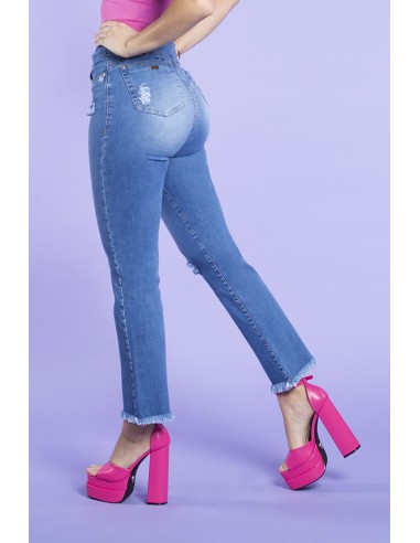 Jeans Mujer Recto 3303 Azul