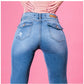Jeans Mujer Celeste Recto 3326 MACKENZIE