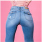 Jeans Mujer Recto 3326 Mackenzie Celeste