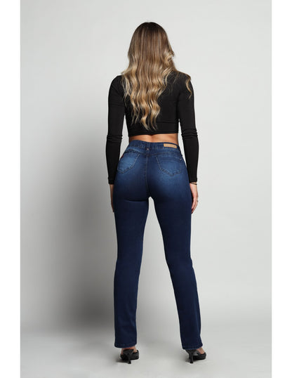 Jeans Mujer Recto 4202 Azul Oscuro