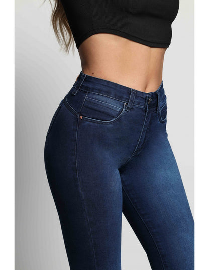 Jeans Mujer Recto 4202 Azul Oscuro