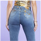 Jeans Mujer Skinny 3356 foil dorado Sarah