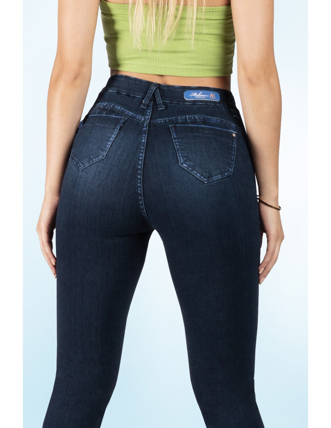 Jeans Mujer skinny 3405 Halsey Azul