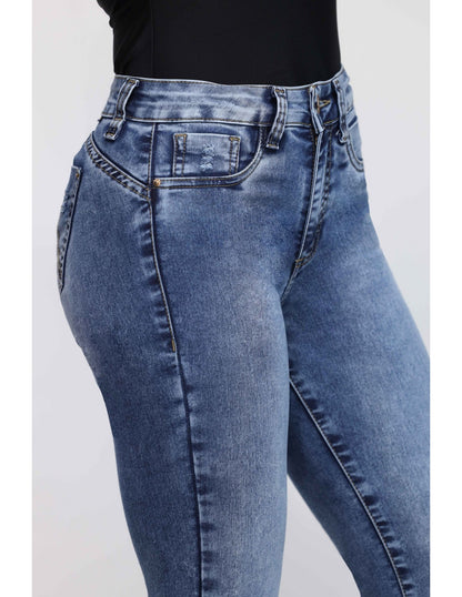 Jeans Mujer Skinny 3915 Azul