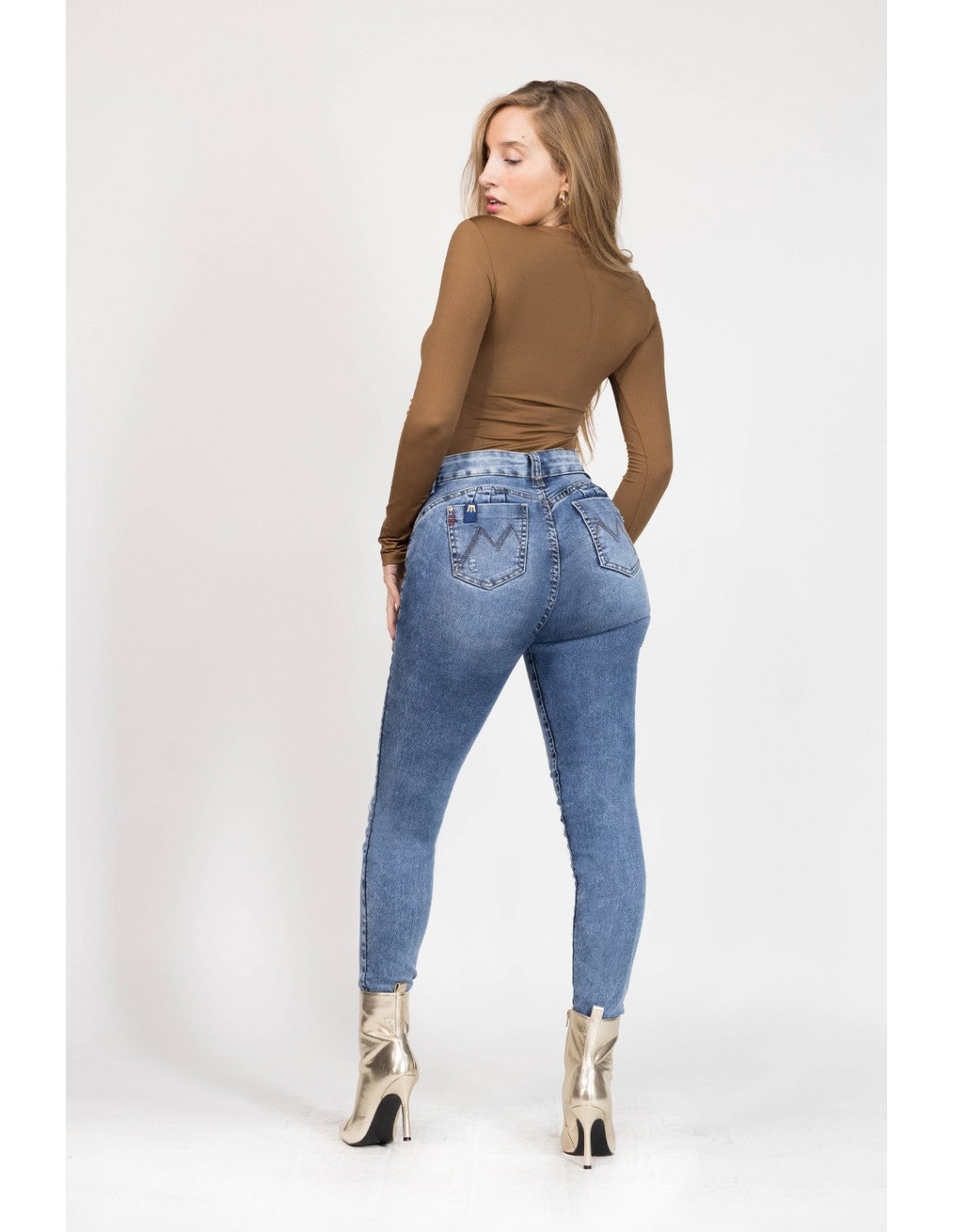 Jeans Mujer Skinny 3915 Azul