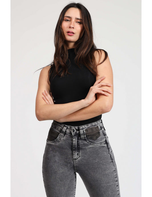 Jeans Mujer Skinny 3941 Gris