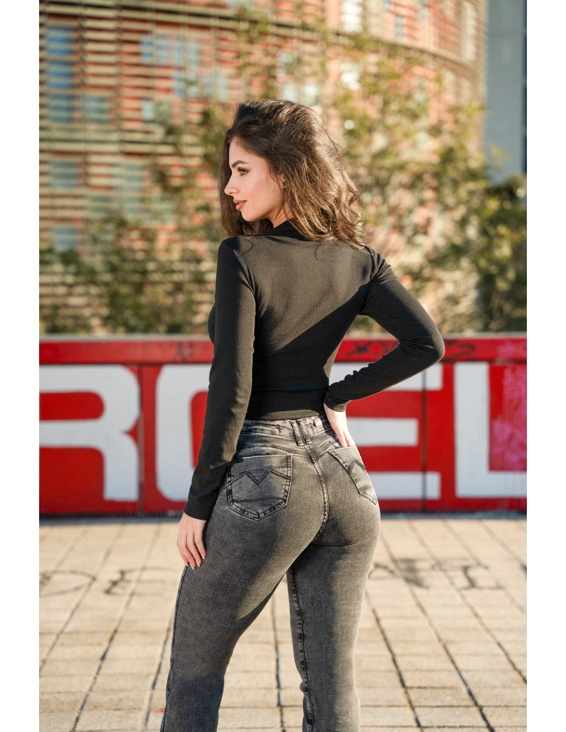 Jeans Mujer Skinny 4170-01 Gris