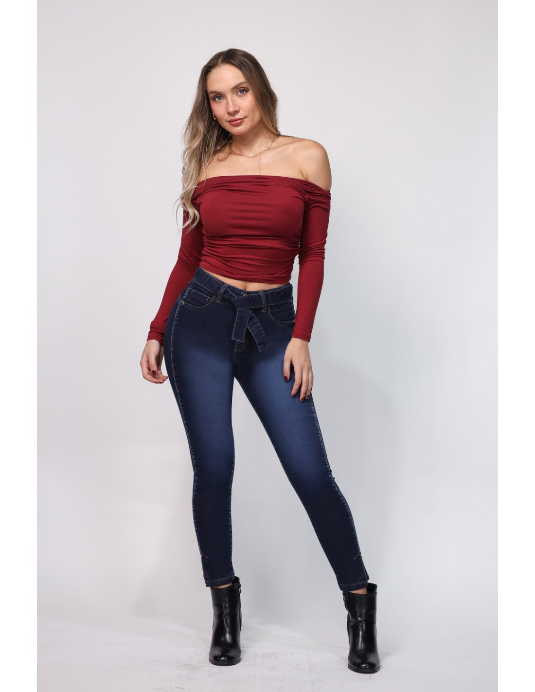 Jeans Mujer Tobillero 3919 Azul Clásico
