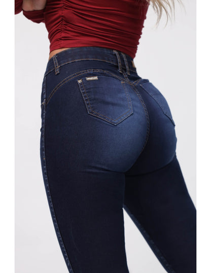 Jeans Mujer Tobillero 3919 Azul Clásico