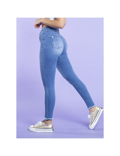 Jeans Mujer tobillero Maddie 3333 Azul