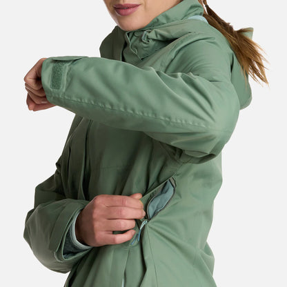 Chaqueta Mujer Tres Cruces Fusion-3 Hoody Jacket Jade Oscuro