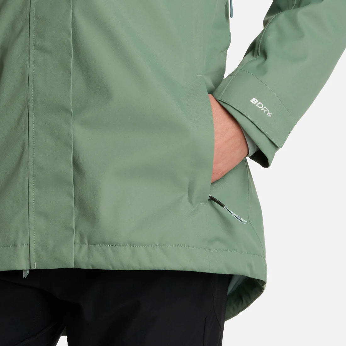 Chaqueta Mujer Tres Cruces Fusion-3 Hoody Jacket Jade Oscuro