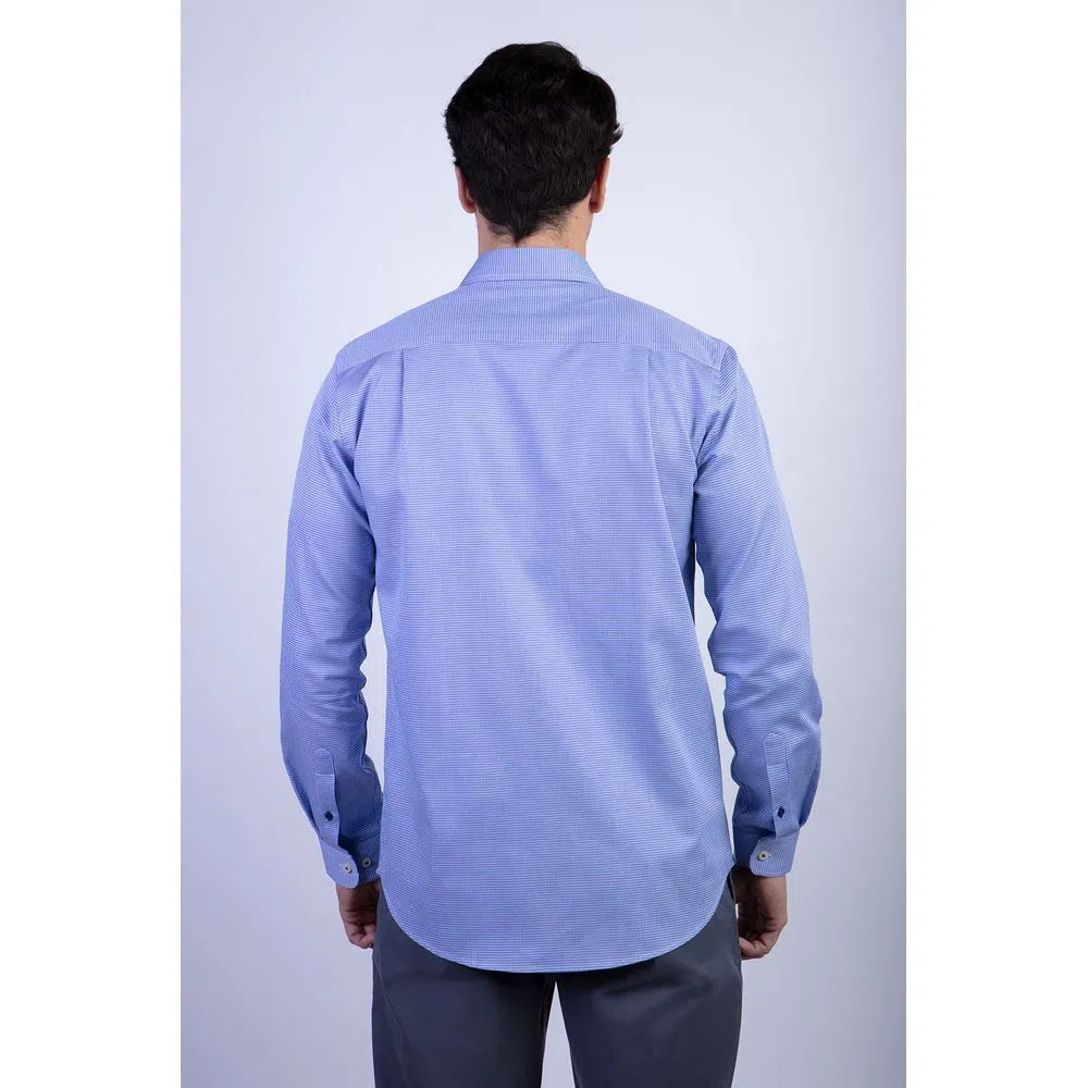 Camisa Hombre Smart Casual Boston Ferouch Azul