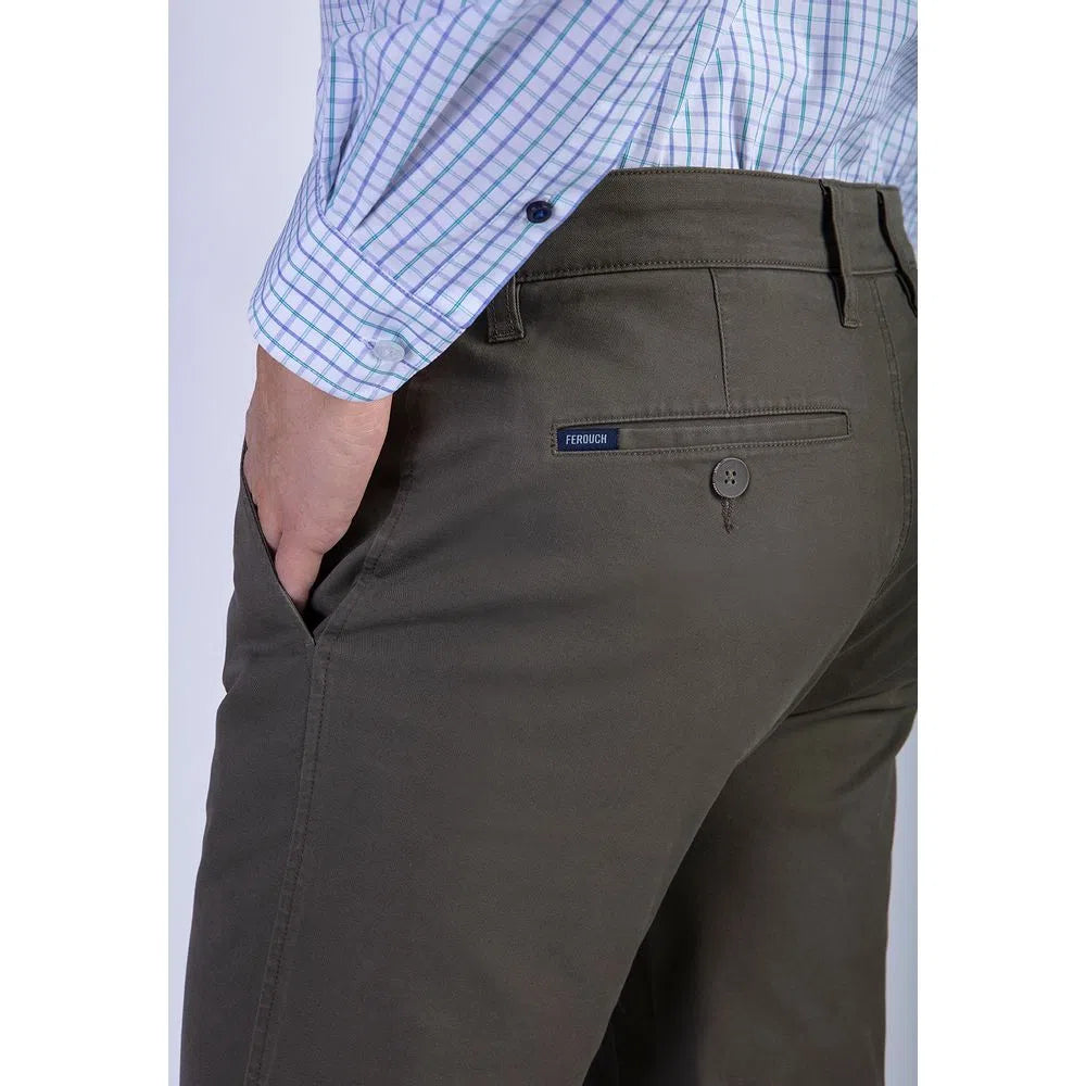 Pantalón Hombre Twill Slim Ferouch Militar