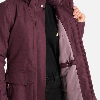 Chaqueta Mujer Roble B-Dry Hoody Jacket Melange Vino