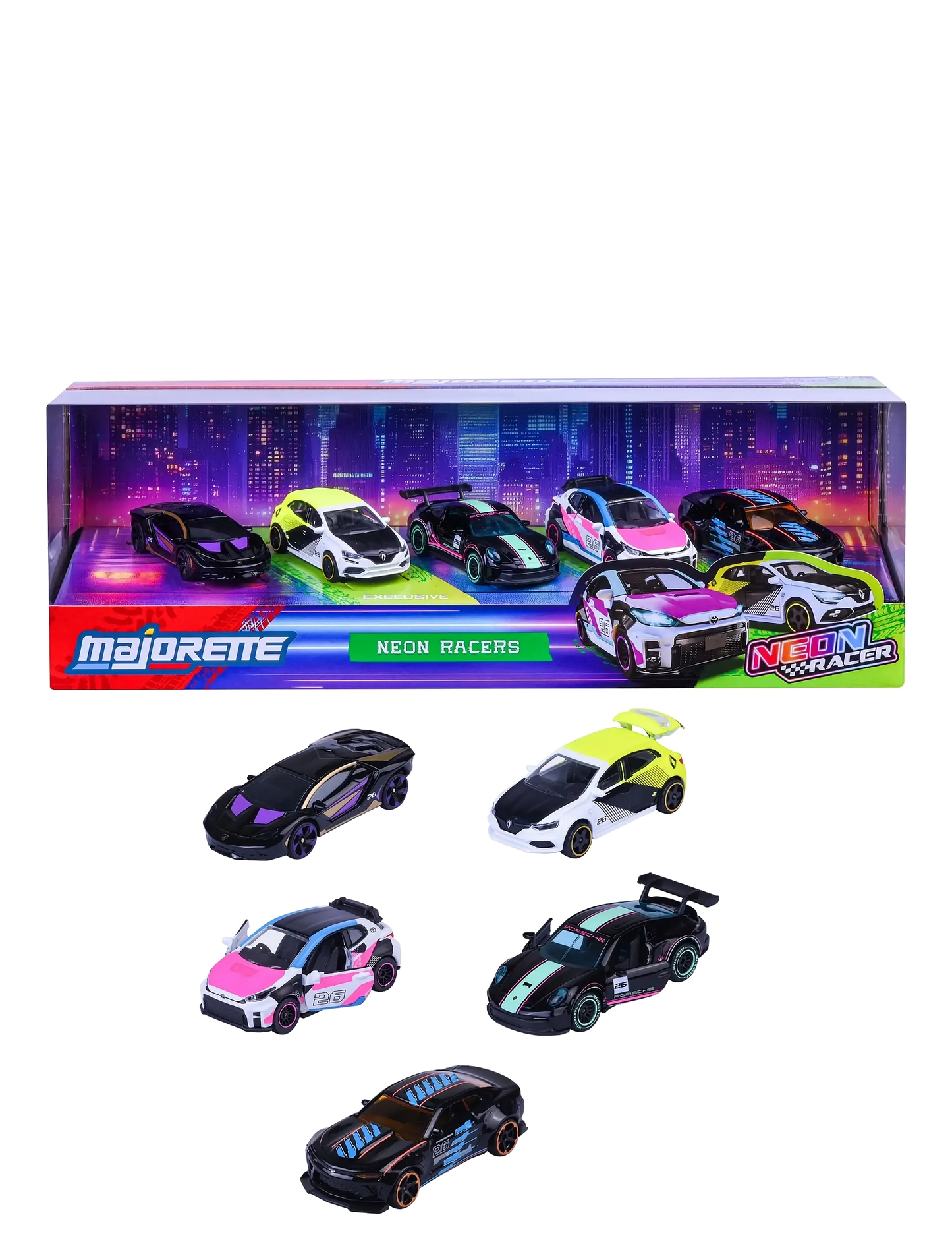 Set de autos Neon