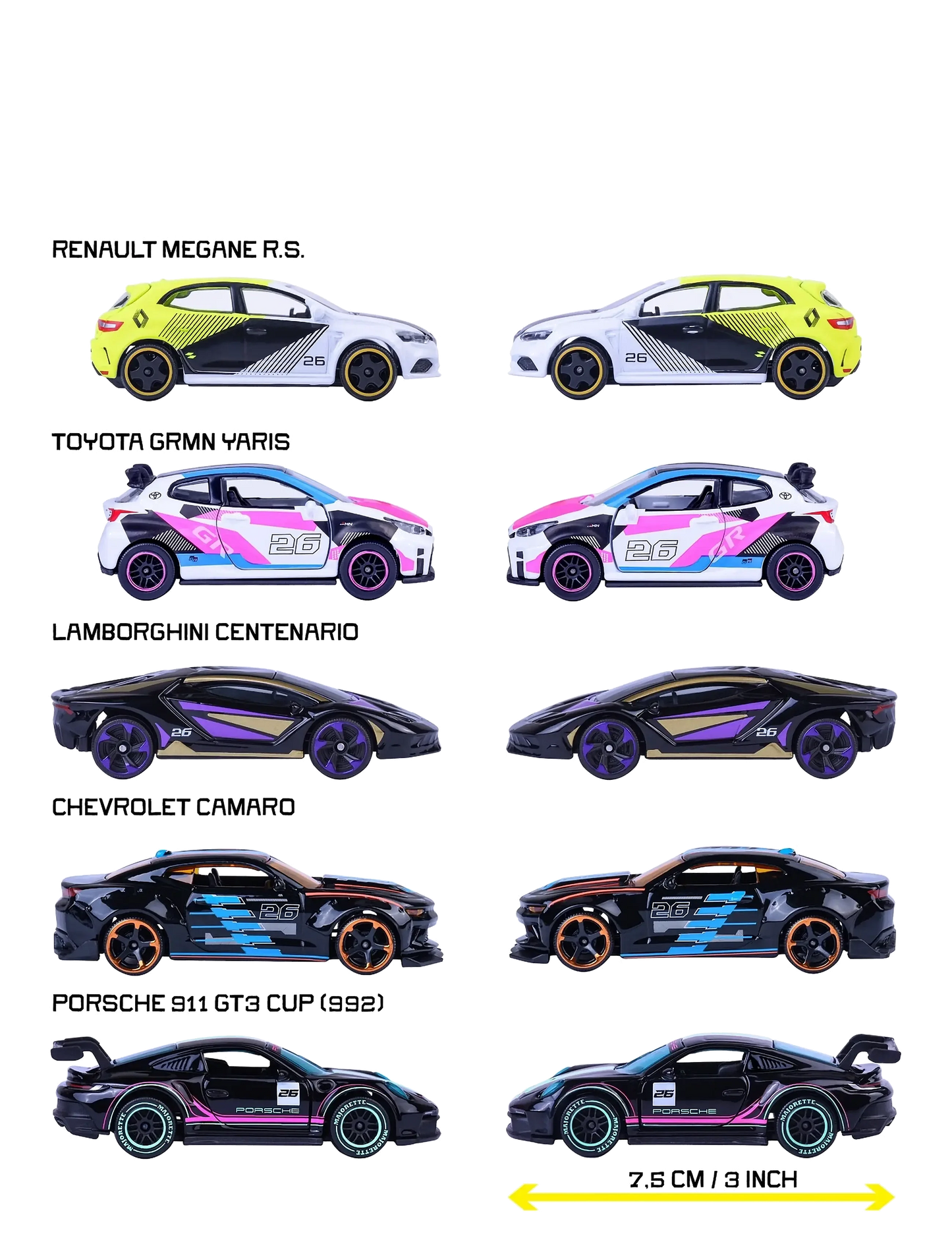Set de autos Neon