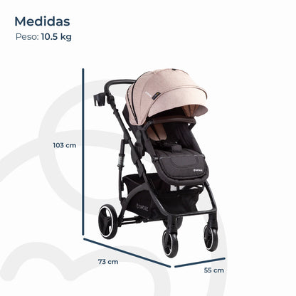 Coche Cuna Travel System Explorer LX Camel