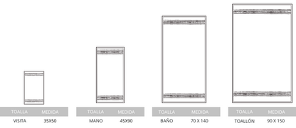 Toalla Lom Lima 70x140 500gr.
