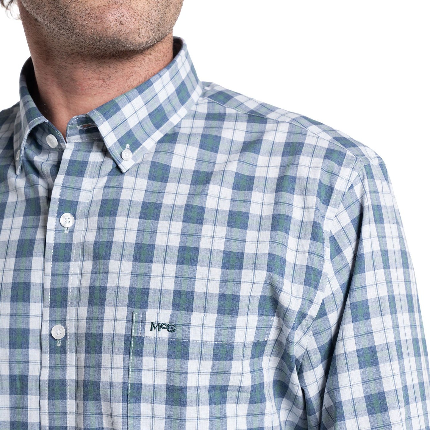 Camisa Hombre Escocesa Queens Verde