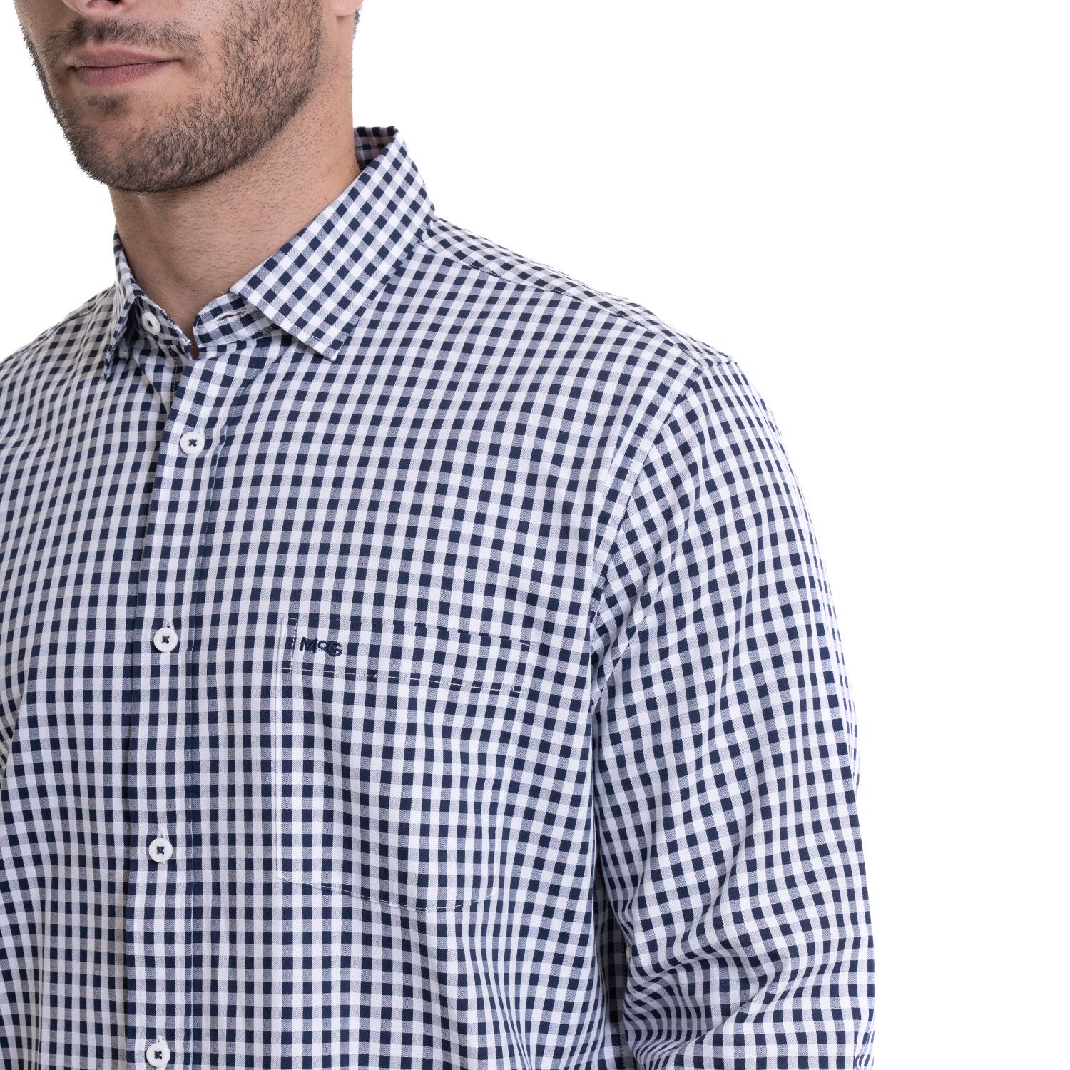 camisa-hombre-brooklyn-cuadrillé-regular-fit-azul-marino