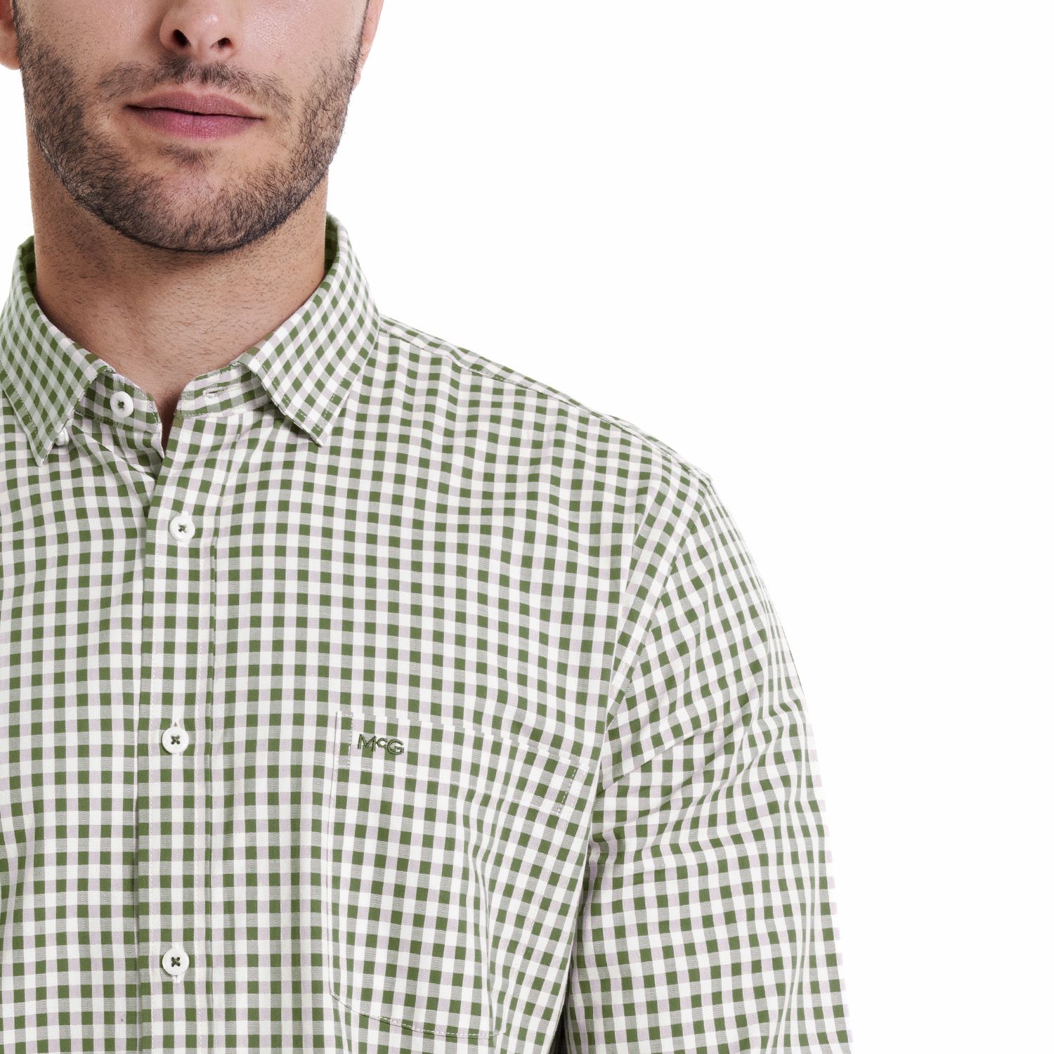 camisa-hombre-brooklyn-cuadrillé-regular-fit-oliva-claro