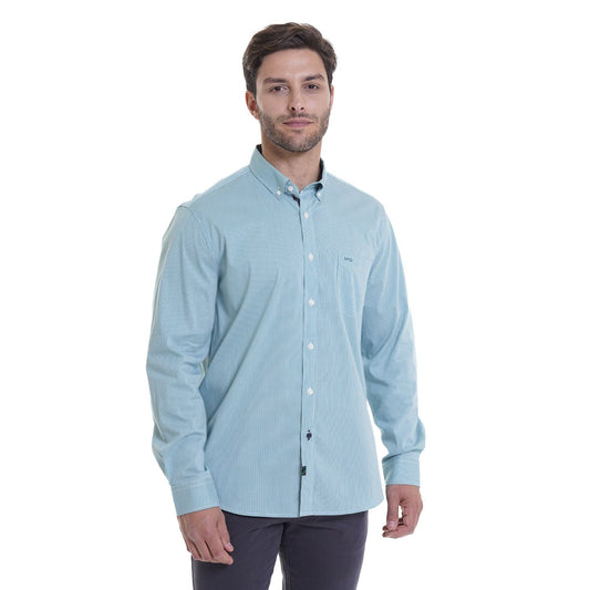 camisa-hombre-bronx-micro-cuadro-regular-fit-verde-petroleo