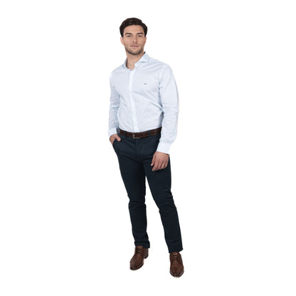 Camisa Hombre Tribeca Estampada Comfort Fit Celeste