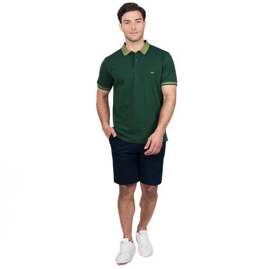 Bermuda Hombre Newburgh Frente Plano Comfort Fit Azul Marino