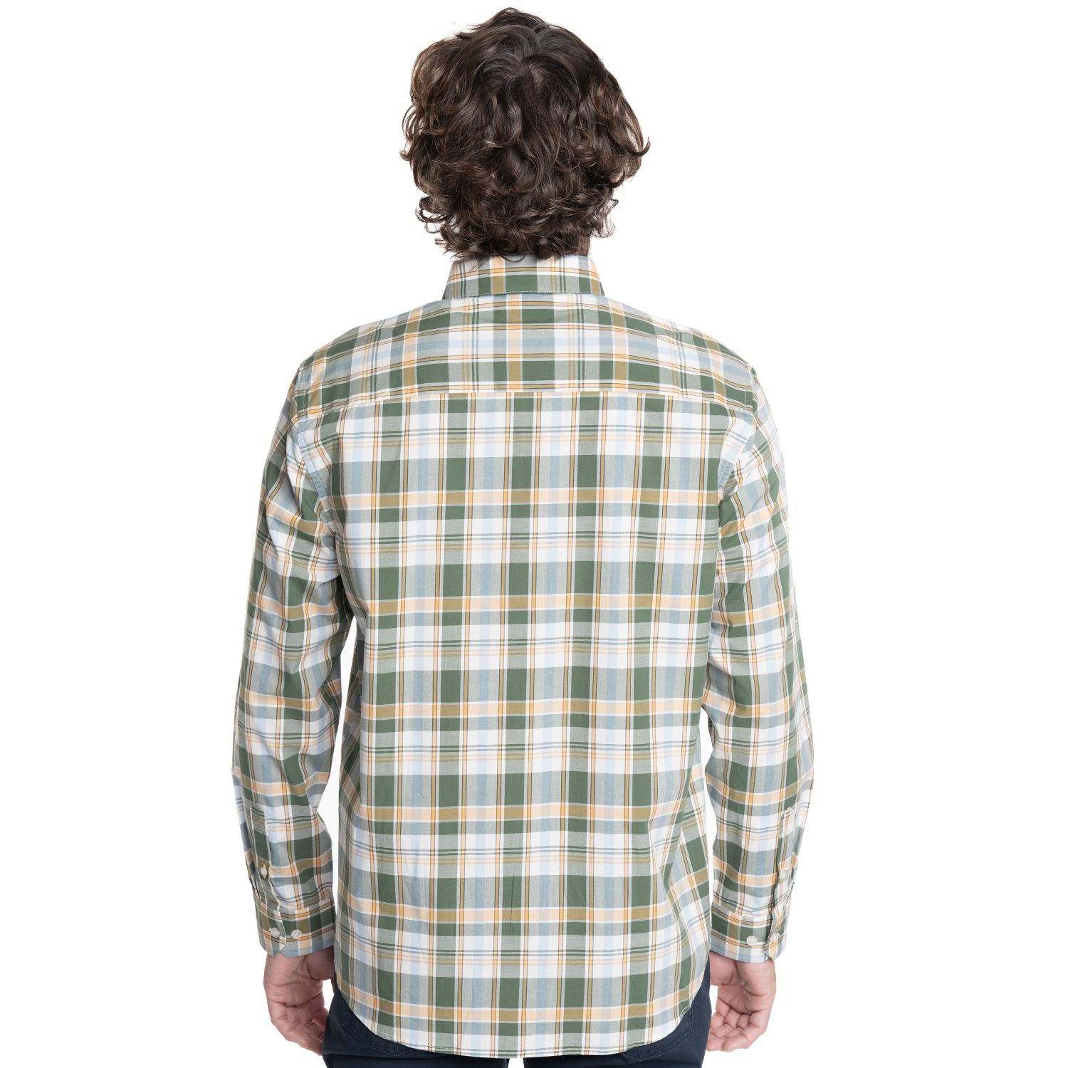camisa-hombre-manga-larga-escocesa-queens-verde-musgo