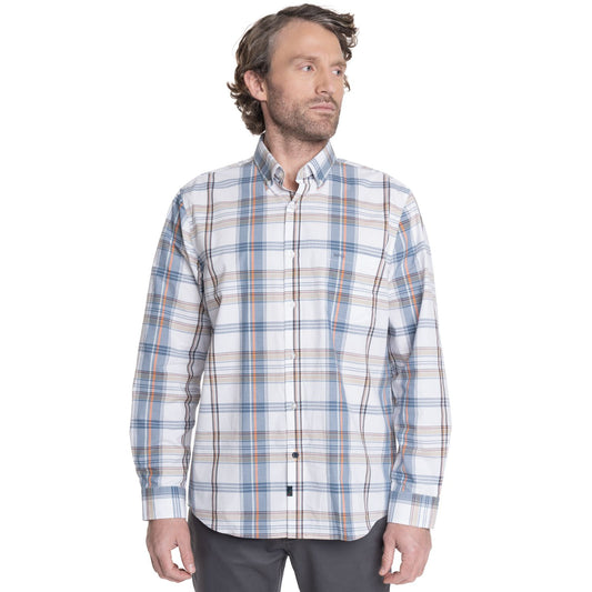 camisa-hombre-manga-larga-escocesa-queens-terracota