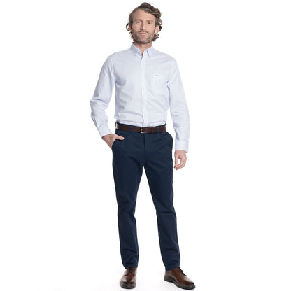 camisa-hombre-manga-larga-smart-cuadros-wall-street-blanca
