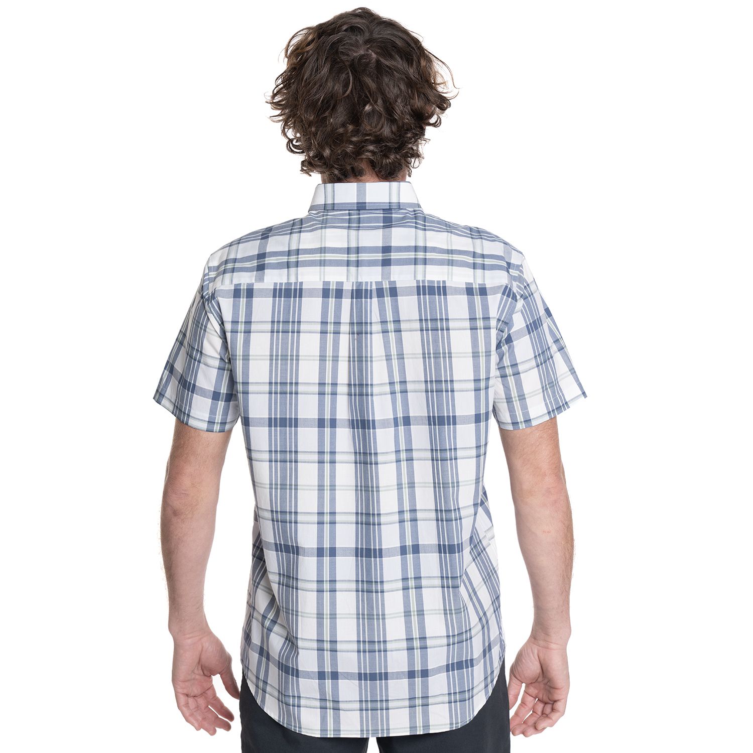 camisa-hombre-manga-corta-escocesa-radio-city-celeste