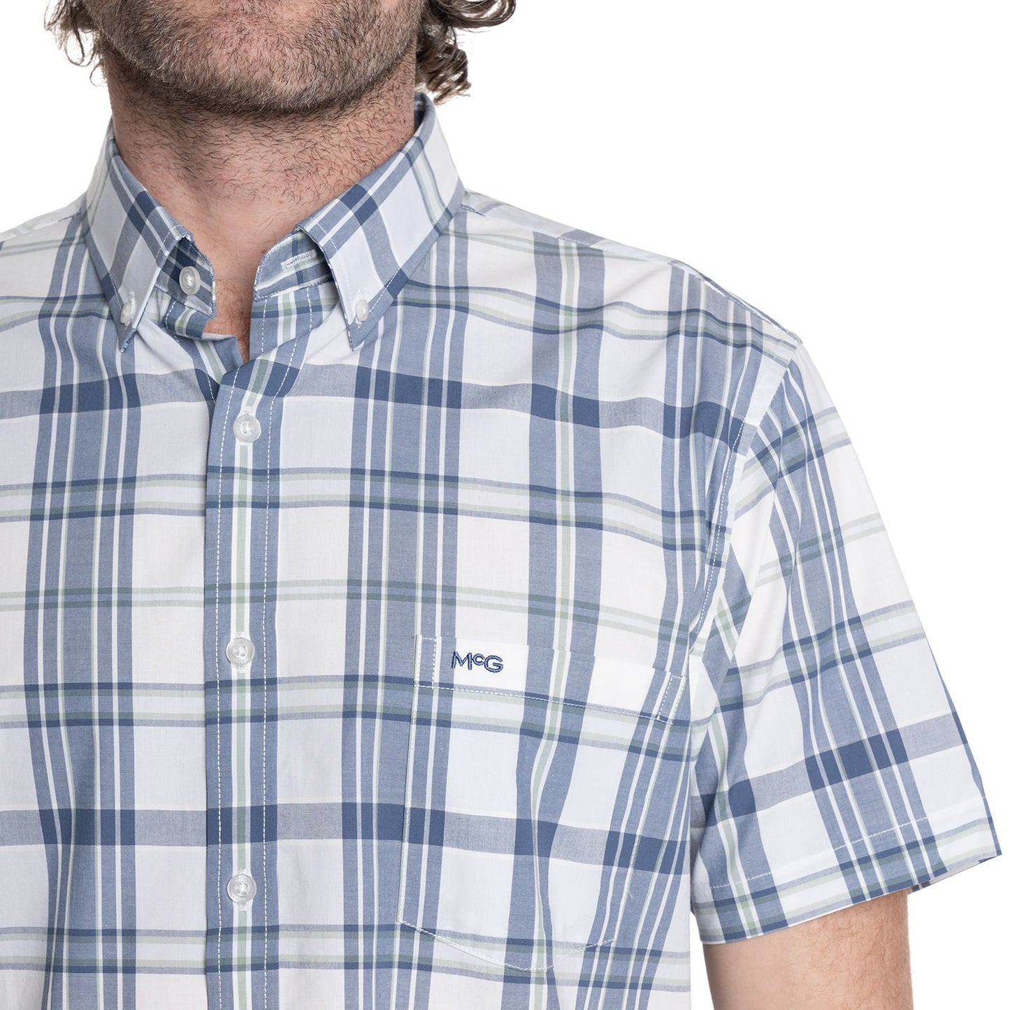 camisa-hombre-manga-corta-escocesa-radio-city-celeste
