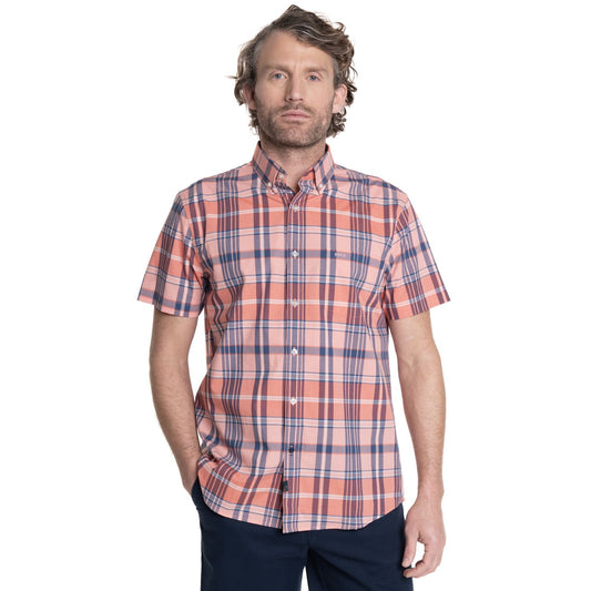 camisa-hombre-manga-corta-escocesa-radio-city-coral