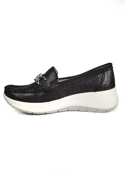 Mocasín Mujer Cuero Darice Negro