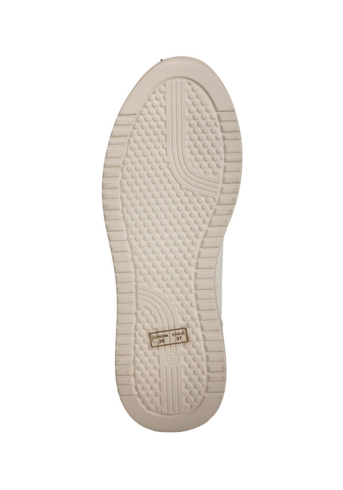 Mocasin Mujer Cuero Zullys Nacar