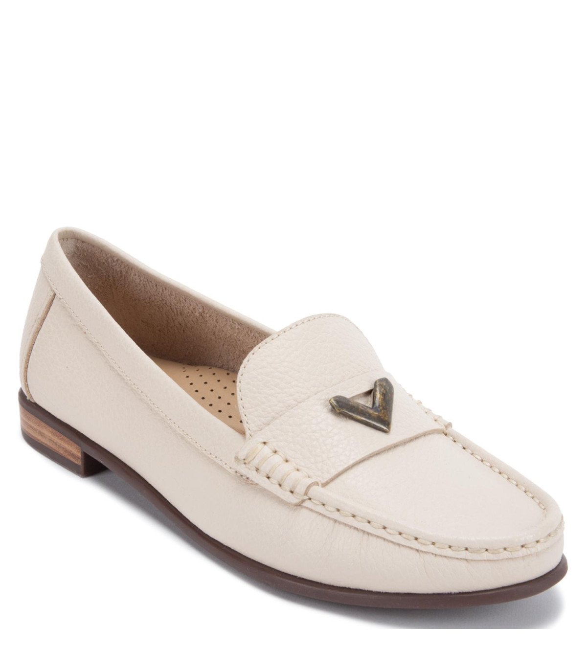 Mocasin Mujer Cuero Siri Crema