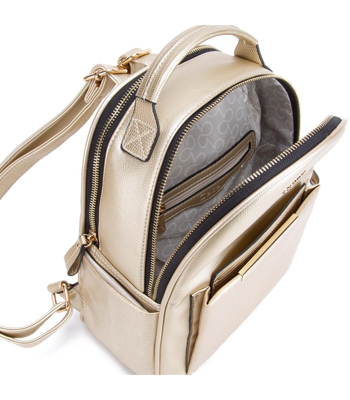 Mochila Mujer Gacel Pequeña Dorado